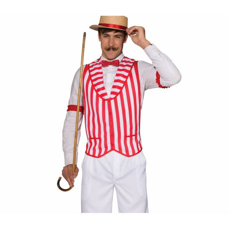 BARBER SHOP QUARTET VEST Standard Red/White