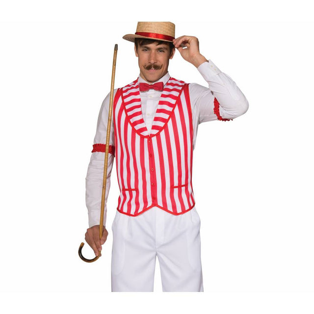 BARBER SHOP QUARTET VEST Standard Red/White