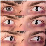 Venom Contact Lenses- White & Black Cat Eye