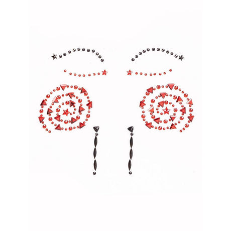 Puppet face jewels sticker