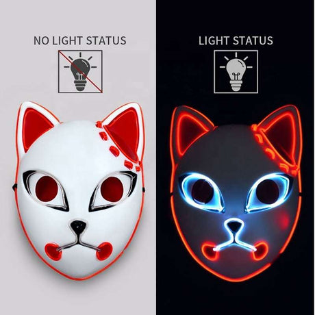LED cosplay Demon Red mask