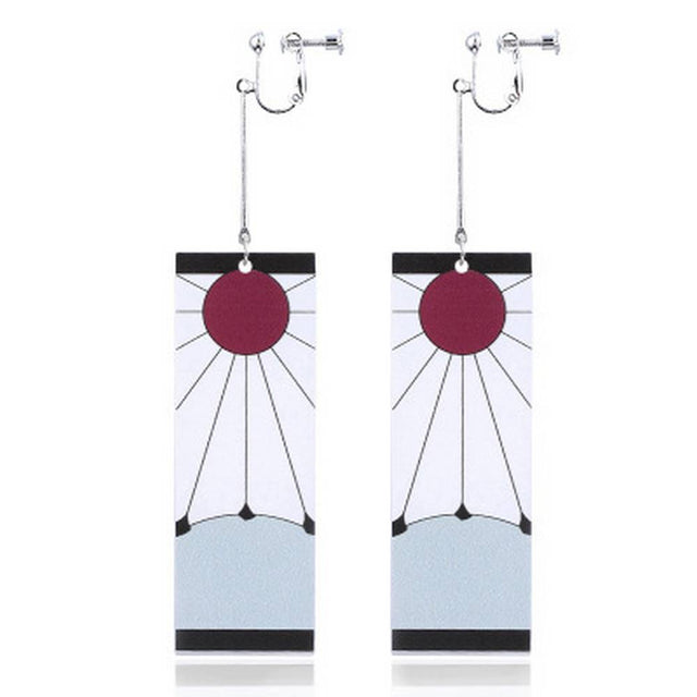 Demon killer earrings Cosplay