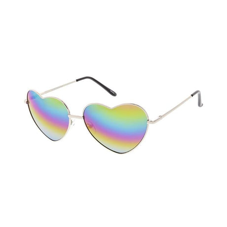 Metal Glasses Heart with Rainbow Mirror - Assorted