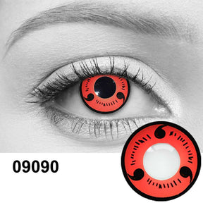 3 Magatama Red Cosplay Contact Lenses - Anime
