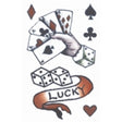 LUCKY Dice Temp Tattoo Vintage 1950 VT-108