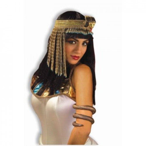 ASP SNAKE BEADED HEADPIECE O.S. Gold