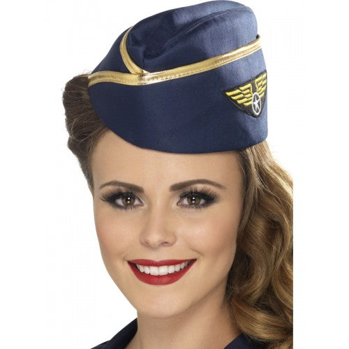 Airline Hostess Hat - Blue