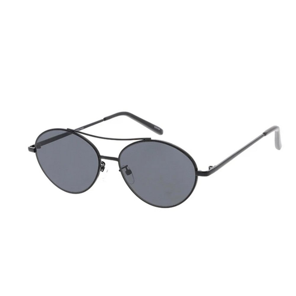 Unisex Metal Medium Oval Frame Glasses