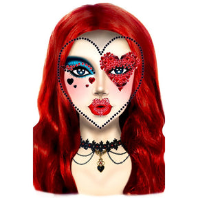 Red Queen Adhesive Face Jewels Sticker