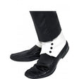 SPATS White PVC with Black Button