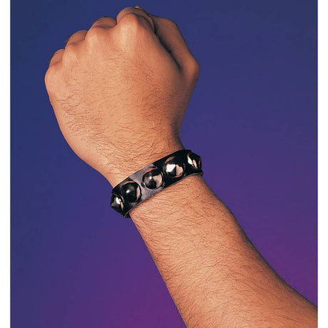 Single Studded WRISTBAND 70- Black